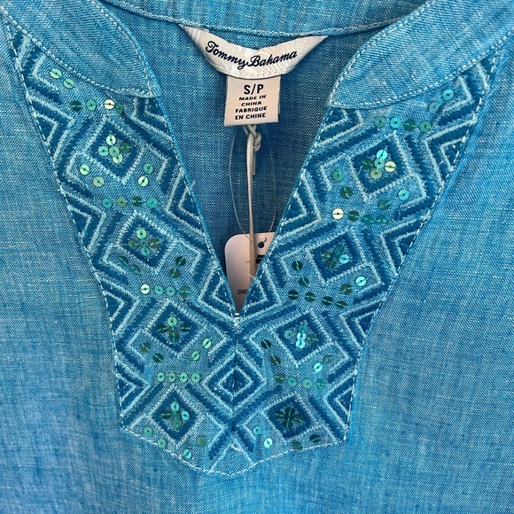 ⭐️ Tommy Bahama Sunset Linen Tunic - Picture 4 of 6